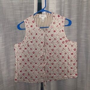 Floral Pink Sleeveless Top